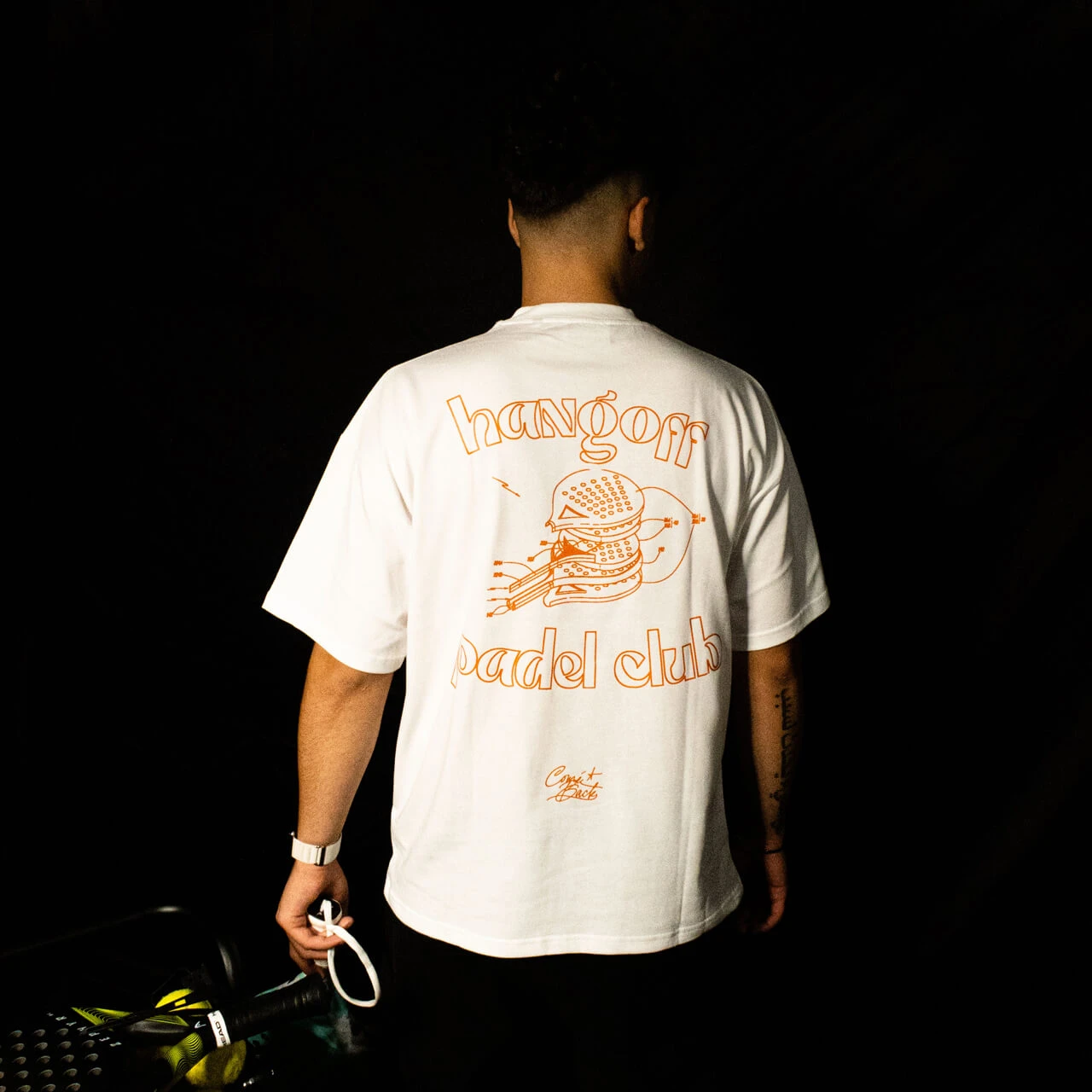 PADEL CLUB T-SHIRT alb 01 Padel Club T-shirt - imagine 1